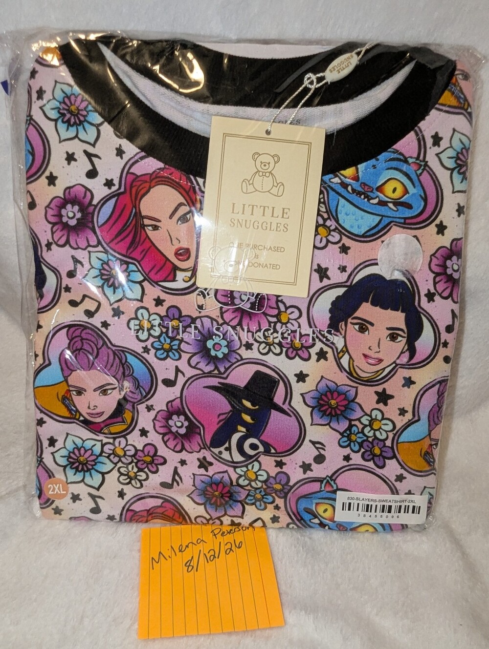 Kpop Demon Hunters Women's Bamboo Crewneck Sweatshirt 2xl New